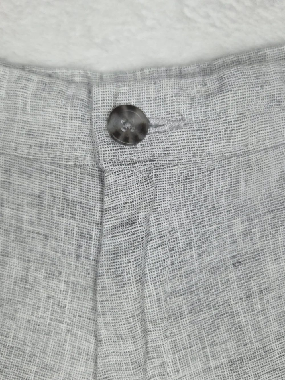 Goodfellow & Co Light Gray Flat-Front Linen-Blend Shorts